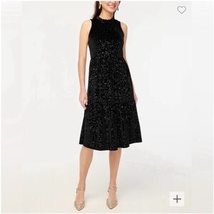 J. Crew Velvet Midi Dress